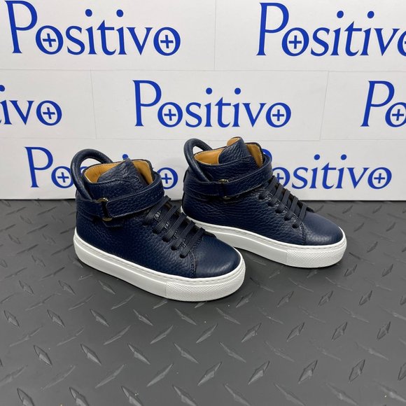 Buscemi 100MM Toddler Alce Oceano Leather Sneakers EU T26 US 9.5 - Picture 4 of 6